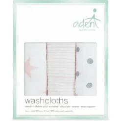 Bath Potty|Aden Doll 3-Pack Aden Washcloths - cutbabycare.com | baby boutique & care hub