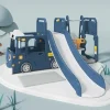 Shop All|All 4 Kids Lucas Baby Slider and Swing Play Center with Bus - Blue - cutbabycare.com | baby boutique & care hub