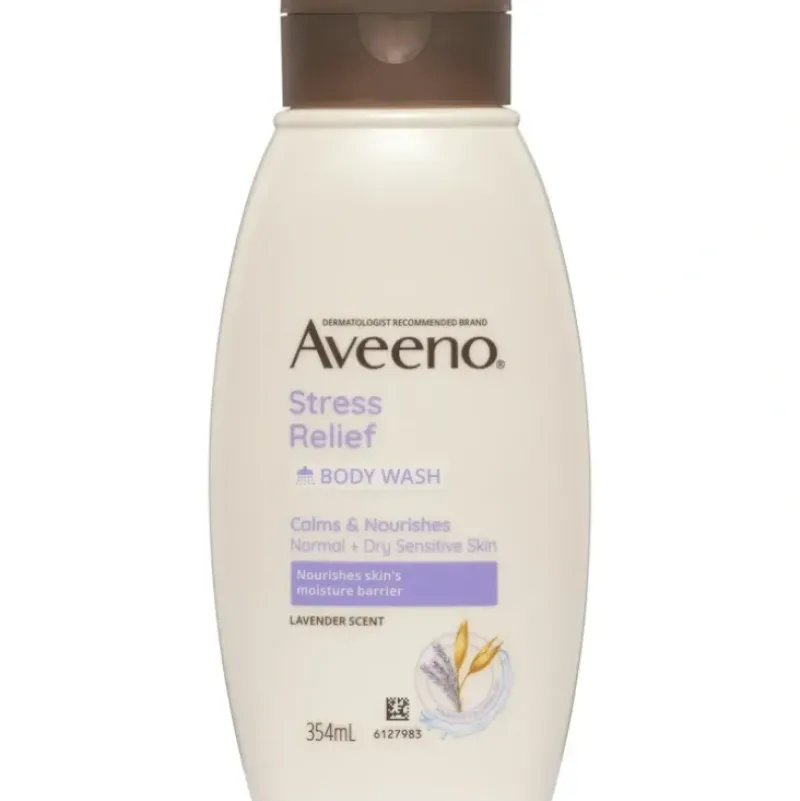 Shop All|Aveeno Stress Relief Lavender Scented Body Wash 354mL - cutbabycare.com | baby boutique & care hub