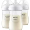 Shop All|Avent - 3Pk Natural Baby Bottle With Natural Response Nipple, Clear, 9Oz - cutbabycare.com | baby boutique & care hub