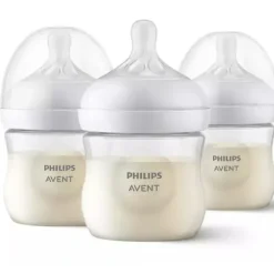 Shop All|Avent - 3Pk Natural Baby Bottle With Natural Response Nipple, Clear, 4Oz - cutbabycare.com | baby boutique & care hub