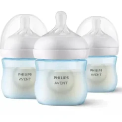 Shop All|Avent - 3Pk Natural Baby Bottle With Natural Response Nipple, Blue, 4Oz - cutbabycare.com | baby boutique & care hub