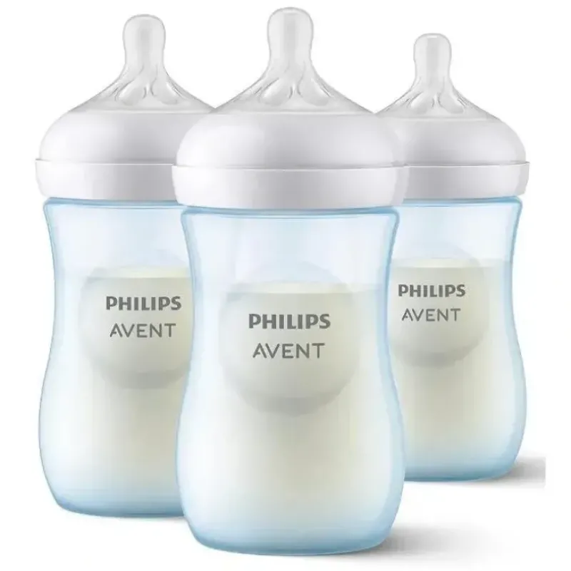Shop All|Avent - 3Pk Natural Baby Bottle With Natural Response Nipple, Blue, 9Oz - cutbabycare.com | baby boutique & care hub