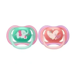 Shop All|Avent - Ultra Air Pacifier 18M+, Pink, 2 Pack - cutbabycare.com | baby boutique & care hub