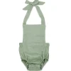 Shop All|Babe Basics - Summer Baby Romper, Sage - cutbabycare.com | baby boutique & care hub