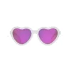 Shop All|Babiators - The Sweetheart Wicked White Heart Shaped W/ Polarized Pink Lens Mirror baby sunglasses - Ages 0-2 - cutbabycare.com | baby boutique & care hub