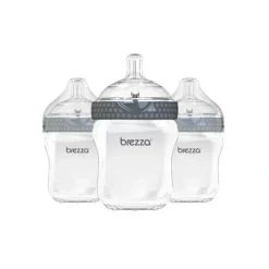 Health Safety|Baby Brezza 3-Pack Bottle, 9 oz. - Grey - cutbabycare.com | baby boutique & care hub
