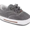 Shop All|Baby Deer - Baby Boy Canvas Lace-Up Sneaker, Grey - cutbabycare.com | baby boutique & care hub