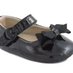 Shop All|Baby Deer - Baby Girl Patent Skimmer with Fancy Bow, Black - cutbabycare.com | baby boutique & care hub