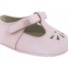 Shop All|Baby Deer - Baby Girl Soft Leather-Like T-Strap with Bow and Perforation, Pink - cutbabycare.com | baby boutique & care hub