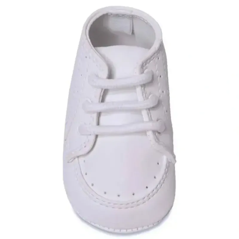 Shop All|Baby Deer - Kent Infant Classic Crib Shoes, White - cutbabycare.com | baby boutique & care hub