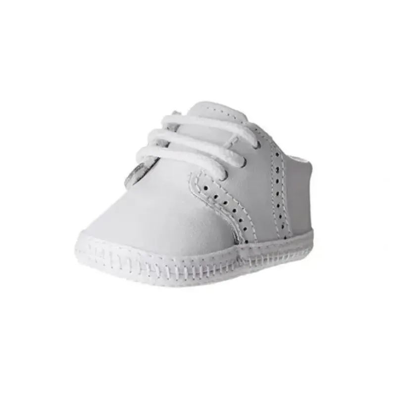 Shop All|Baby Deer Crib Shoe Leather Saddle Oxford, White - cutbabycare.com | baby boutique & care hub