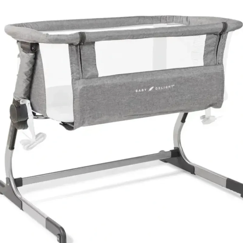 Shop All|Baby Delight - Beside Me Dreamer Bassinet, 6-Position Height Adjustment, Charcoal Tweed - cutbabycare.com | baby boutique & care hub