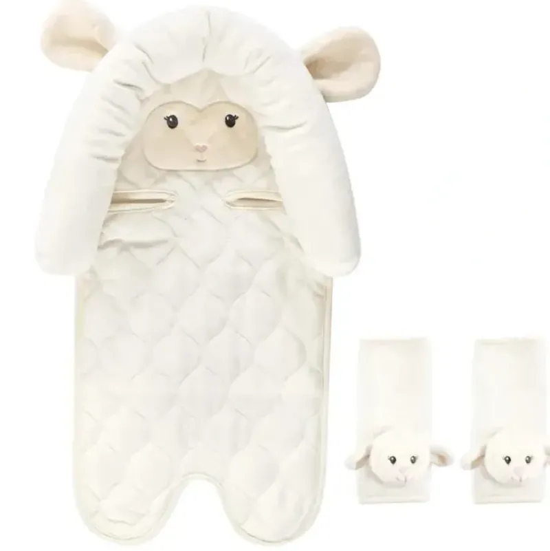 Shop All|Baby Vision - Hudson Baby Unisex Baby Car Seat Insert and Strap Covers, Lamb - cutbabycare.com | baby boutique & care hub