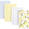 Shop All|Baby Vision - Hudson Baby Unisex Baby Cotton Flannel Burp Cloths, Lemons - cutbabycare.com | baby boutique & care hub