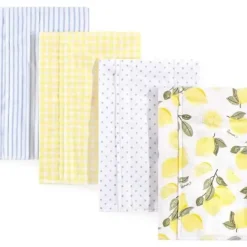 Shop All|Baby Vision - Hudson Baby Unisex Baby Cotton Flannel Burp Cloths, Lemons - cutbabycare.com | baby boutique & care hub
