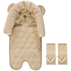 Shop All|Baby Vision - Hudson Baby Unisex Baby Car Seat Insert and Strap Covers, Tan Bear - cutbabycare.com | baby boutique & care hub