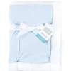 Shop All|Baby Vision - Hudson Baby Unisex Baby Plush Mink and Sherpa Blanket, Light Blue White - cutbabycare.com | baby boutique & care hub