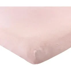 Shop All|Baby Vision - Hudson Baby Unisex Baby Cotton Fitted Crib Sheet, Heather Pink - cutbabycare.com | baby boutique & care hub