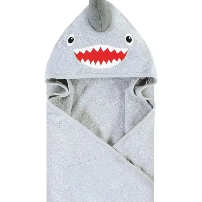 Shop All|Baby Vision - Hudson Baby Unisex Baby Cotton Animal Face Hooded Towel, Shark - cutbabycare.com | baby boutique & care hub