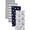 Shop All|Baby Vision - Hudson Baby Unisex Baby Cotton Flannel Burp Cloths, Rocket Ship - cutbabycare.com | baby boutique & care hub