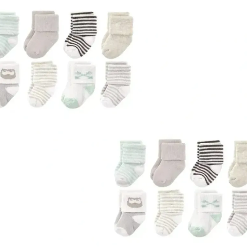 Shop All|Baby Vision - Luvable Friends Unisex Baby Newborn and Baby Terry Socks, Owl, 0-6M, 8Pk - cutbabycare.com | baby boutique & care hub