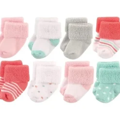 Shop All|Baby Vision - Luvable Friends Unisex Baby Newborn and Baby Socks Set, Coral Dot, 6-12M, 8Pk - cutbabycare.com | baby boutique & care hub