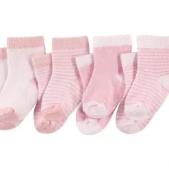 Shop All|Baby Vision - Luvable Friends Baby Socks Set, 6-12M, Light Pink White, 4Pk - cutbabycare.com | baby boutique & care hub