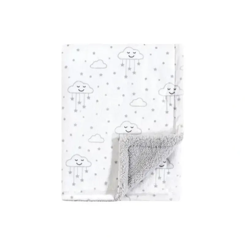 Shop All|Baby Vision - Mink With Sherpa Back, Gray Clouds - cutbabycare.com | baby boutique & care hub
