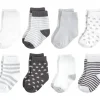 Shop All|Baby Vision - Touched by Nature Unisex Baby Organic Cotton Socks, Charcoal Stars, 12-24M, 8Pk - cutbabycare.com | baby boutique & care hub