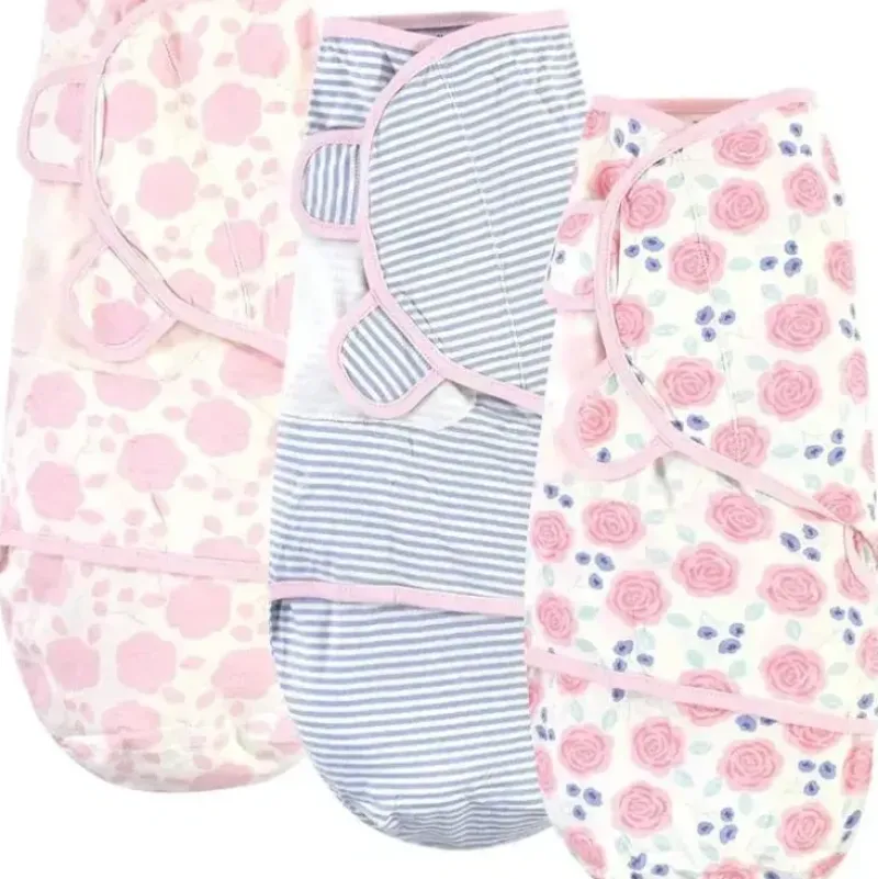 Shop All|Baby Vision - Touched by Nature Unisex Baby Organic Cotton Swaddle Wraps, Pink Rose, 0-3 Months - cutbabycare.com | baby boutique & care hub