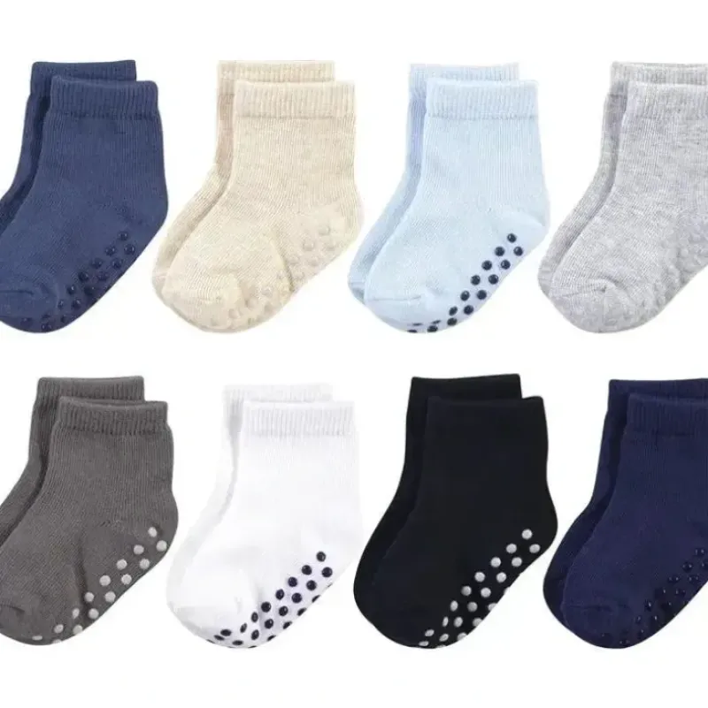 Shop All|Baby Vision - Touched by Nature Baby Girls' Organic Cotton Socks, Solid Black Blue, 6-12M, 8Pk - cutbabycare.com | baby boutique & care hub