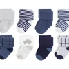 Shop All|Baby Vision - Touched by Nature Unisex Baby Organic Cotton Socks, Blue Elephant, 0-6M, 8Pk - cutbabycare.com | baby boutique & care hub