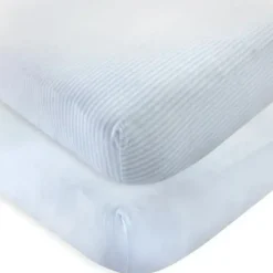 Shop All|Baby Vision - Touched by Nature Unisex Baby and Toddler Organic Cotton Crib Sheet, Powder Blue - cutbabycare.com | baby boutique & care hub