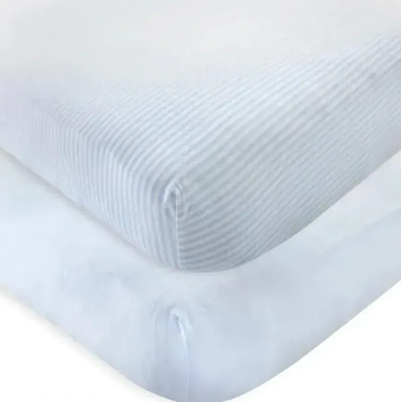 Shop All|Baby Vision - Touched by Nature Unisex Baby and Toddler Organic Cotton Crib Sheet, Powder Blue - cutbabycare.com | baby boutique & care hub