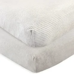 Shop All|Baby Vision - Unisex Baby Organic Cotton Crib Sheet, Heather Gray - cutbabycare.com | baby boutique & care hub
