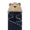Bath Potty|Baby Vision Animal Hooded Towel, Plaid Bear - cutbabycare.com | baby boutique & care hub
