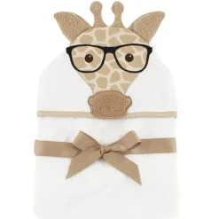 Bath Potty|Baby Vision Animal Hooded Towel, Nerdy Giraffe - cutbabycare.com | baby boutique & care hub