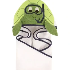 Bath Potty|Baby Vision Animal Hooded Towel, Scuba Turtle - cutbabycare.com | baby boutique & care hub