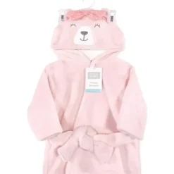 Bath Potty|Baby Vision Bath - Plush Animal Bathrobe, Bear Girl - cutbabycare.com | baby boutique & care hub