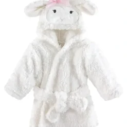 Bath Potty|Baby Vision Bath - Plush Bathrobe, Girl Lamb 0-9M - cutbabycare.com | baby boutique & care hub