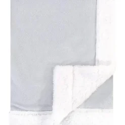 Stroller|Baby Vision Blanket with Sherpa Back, Gray/White - cutbabycare.com | baby boutique & care hub