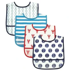 Shop All|Baby Vision 4Pk Peva Bibs, Nautical - cutbabycare.com | baby boutique & care hub