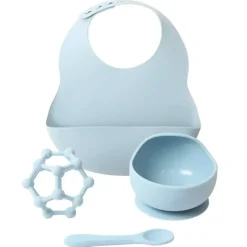 Shop All|Baby 48x43cm Silicone Dinner Set Gift Boxed Baby/Infant Feeding Tableware Blue - cutbabycare.com | baby boutique & care hub