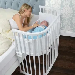 Health Safety|BabyBay Bedside Cosleeper, Pure White Finish - cutbabycare.com | baby boutique & care hub