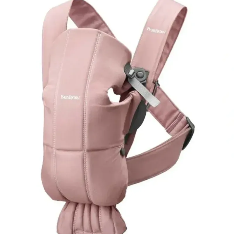 Shop All|BabyBjorn - Baby Carrier Mini, Woven, Dusty Pink - cutbabycare.com | baby boutique & care hub