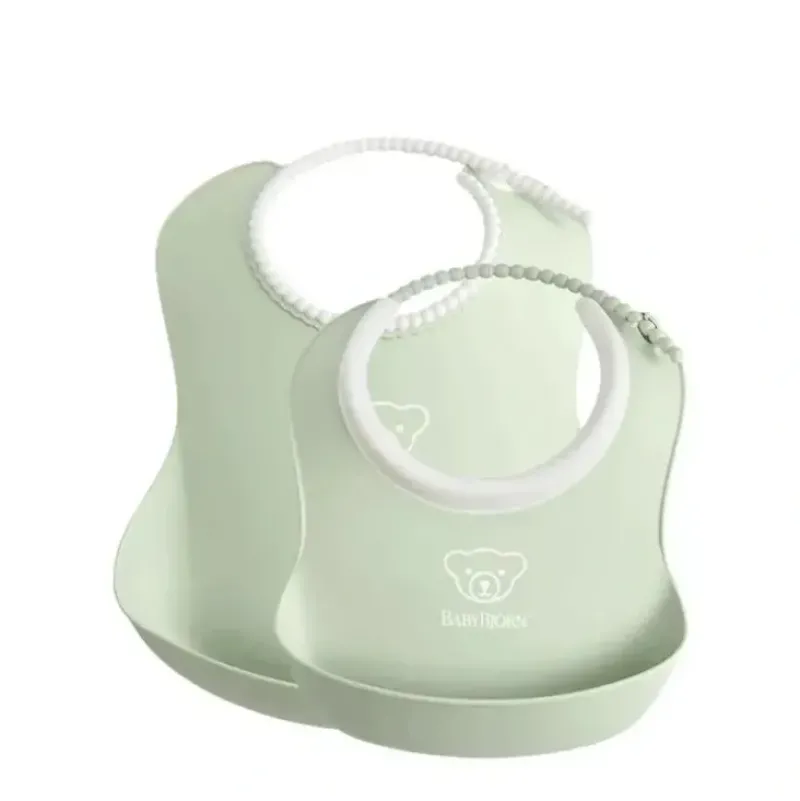 Shop All|Babybjorn - Feeding Bib Set, 2-pack, Powder Green - cutbabycare.com | baby boutique & care hub