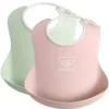Shop All|Babybjorn - 2Pk Baby Bib Powder Green/ Powder Pink - cutbabycare.com | baby boutique & care hub