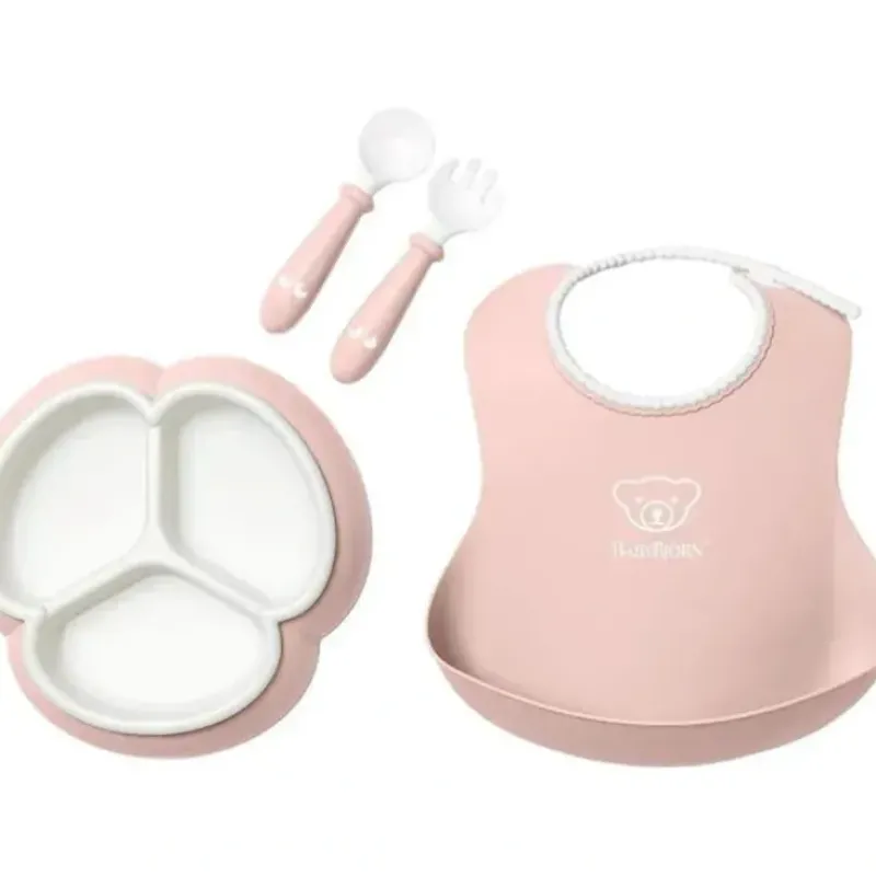 Shop All|BabyBjorn - 4Pk Mealtime Set, Powder Pink - cutbabycare.com | baby boutique & care hub