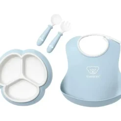 Shop All|BabyBjorn - 4Pk Mealtime Set, Powder Blue - cutbabycare.com | baby boutique & care hub